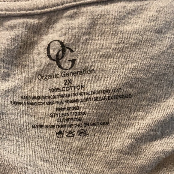 EUC Organic Generation Front Tie Tank Plus Size 2X - Picture 11 of 11